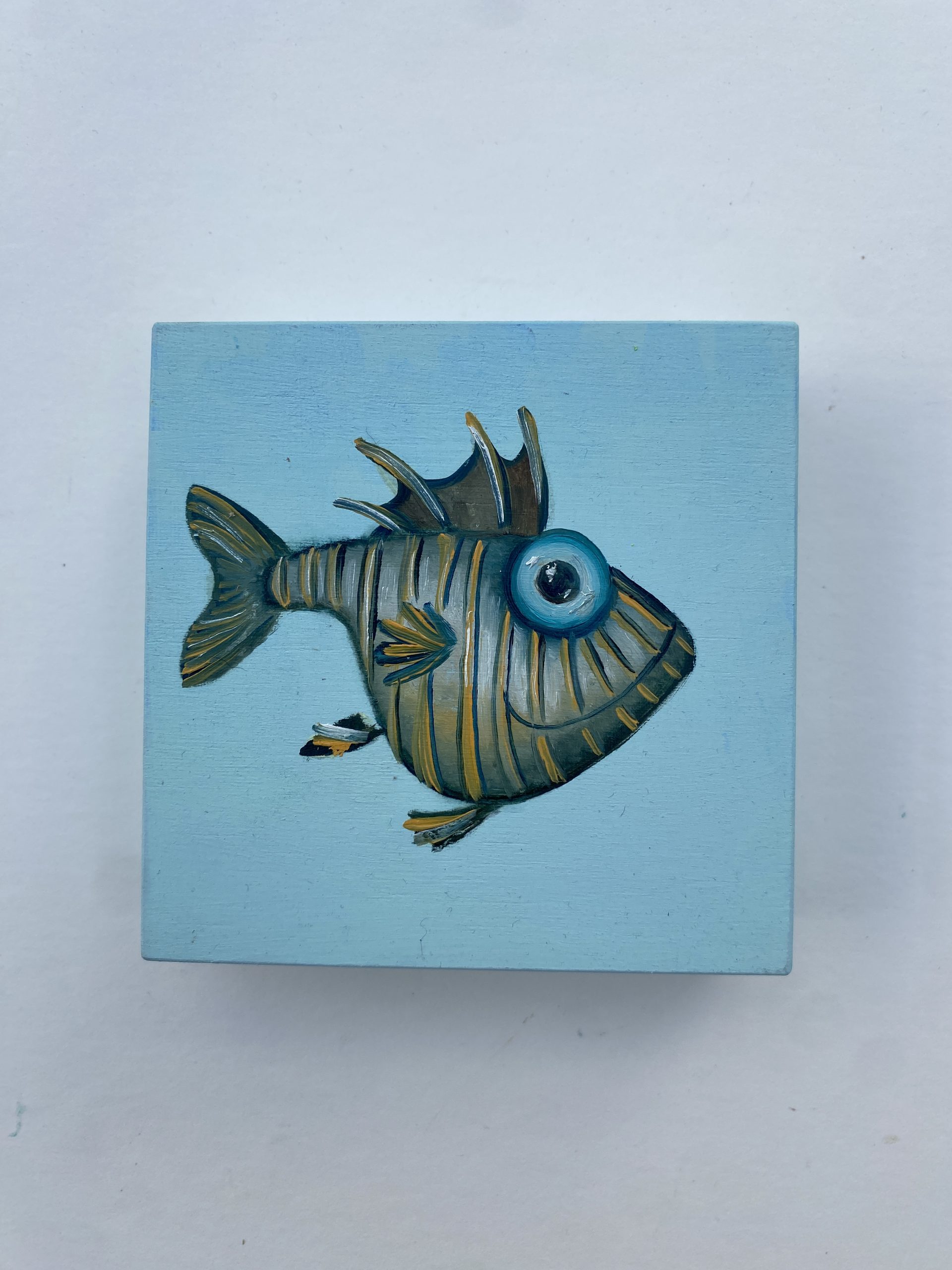 Fisch Mit Hellblauen Augen