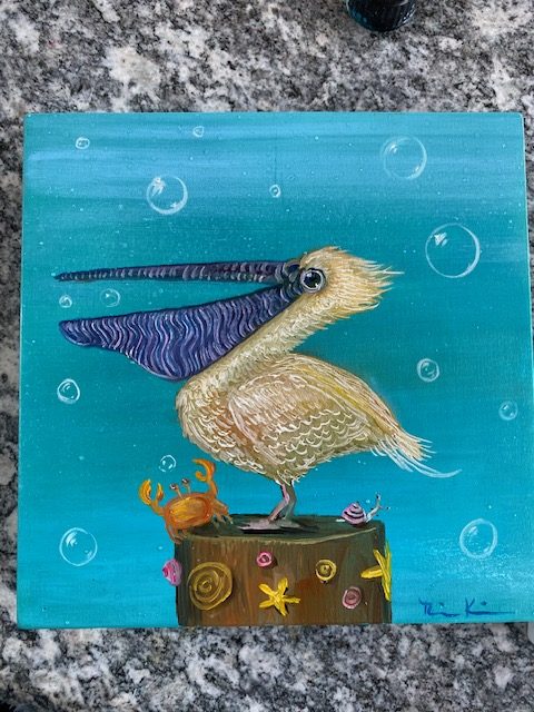 Pelikan mit Streifenschnabel November 2025