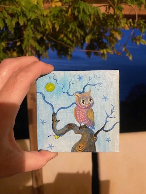 Eule mit Schneckenfreund November 2025