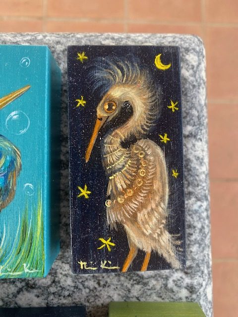 Glücksvogel Weiss Mond und Sterne März 2026