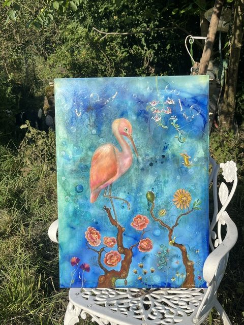 Rosa Reiher 70*50 cm, Juni 2026 – Bild 3