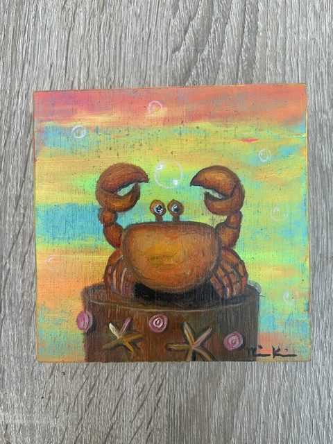 Krabbe mit Seifenblase, Sonnenaufgang Sonnenuntergangserie, 2026